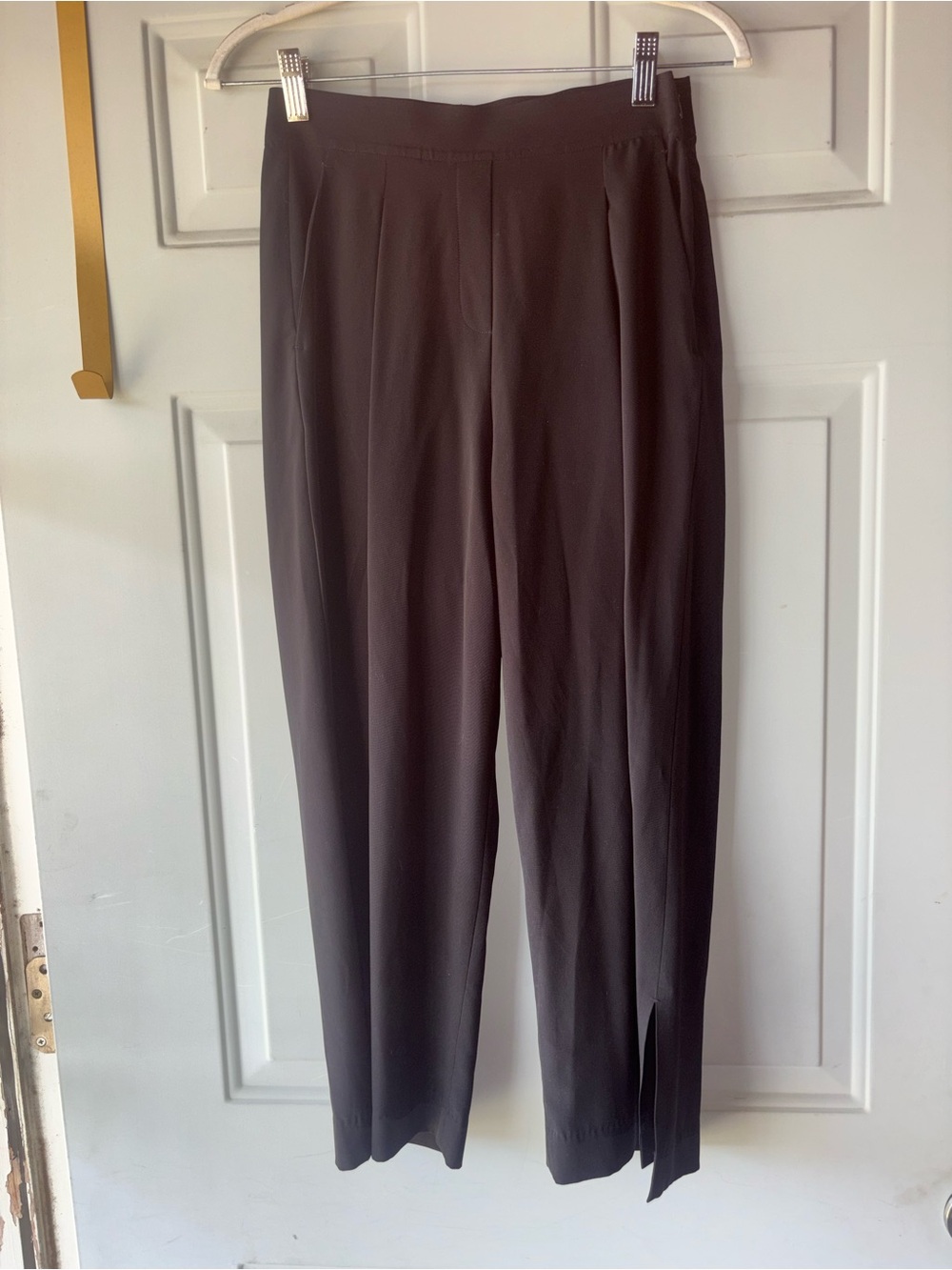 Ministry of Supply black wide leg crop pants size 0